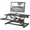 Lorell Lorell X-type Slim Desk Riser - 33 lb Load Capacity - 16.5" Height x 20" Width - Desktop - Black 99539 - alternate 15
