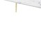 Homeroots 90" White and Gold Marble and Metal Dining Table 534372 - alternate 6