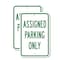 Signmission Assigned Parking Only, 12'' X 18'' 2 Signs, Heavy Gauge Aluminum, 2PK A-1218-2PACK-2589 - alternate 1