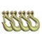 Mytee Products G70 3/8in Clevis Slip Hook w/ Latch - 6,600 lbs WLL HD Grade 70 Safety Chain Hook for Trailer, 4PK GH38-Lx4 - alternate 5