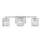 Jonathan Y Coco Prism Vintage 23" 3-Light Metal/Glass Classic Glam LED Vanity Light, Chrome JYL3554A - alternate 1