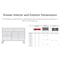 Tekton Rolling Tool Cabinet, 11 Drawer, Black, Steel, 60 in W x 31 in D x 41-1/2 in H OCL64100SST - alternate 12