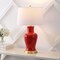 Jonathan Y Julian 29" Traditional Classic Ceramic Urn LED Table Lamp, Red JYL4026G - alternate 7