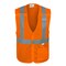 Reflective Apparel ANSI Type R Class 2 Value Breakaway Mesh Vest with Drop Shoulders 582ET-OR-5X - alternate 1