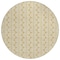 Homeroots 8' Gold And Beige Round Ogee Washable Indoor Outdoor Area Rug 601568 - alternate 7