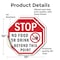 Signmission Stop No Food or Drink Beyond This P, 10 inch X 10 inch, Vinyl Decal, 2PK OC-D-2PACK-10-81 - alternate 4