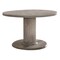 Homeroots 47" Gray Wood Pedestal Base Round Top Dining Table 631270 - alternate 1