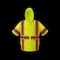 2W International Hi-Vis Hooded Safety Vest w/sleeves M Class 3 H Back, , Zipper 6 Pockets, 1 Mic Tab M7148C-3 M - alternate 1