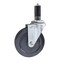 Service Caster 5'' SS Hard Rubber Wheel Swivel 1-1/8'' Expanding Stem Caster SCC-SSEX20S514-HRS-118 - alternate 1