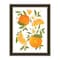 Homeroots Citrus Orange Botanical Black Framed Print Wall Art 529840 - alternate 3