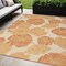 Homeroots 5' X 7' Coral And Ivory Floral Indoor Outdoor Area Rug 552490 - alternate 6