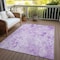 Homeroots 9' X 12' Lavender And Purple Floral Washable Indoor Outdoor Area Rug 583122 - alternate 7