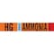 Brady HG VAP AMMONIA HIGH Pipe Marker, 2.25in H x 14in W, Fits Pipes 2.5in Dia. Thru 7.875in Dia. 145846 - alternate 1