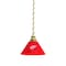 Holland Bar Stool Co Detroit Red Wings Pendant Light, Brass Fixture BL1BRDetRed - alternate 1