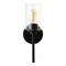 Jonathan Y Juno 13" 1-Light Farmhouse Industrial Metal/Glass Cylinder LED Sconce, Black/Clear JYL9547D - alternate 9