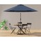 Homeroots 36" Black Rounded Aluminum Folding Outdoor Dining Table with Umbrella Hole 606431 - alternate 7