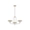 Troy Lighting Pacific 27.25in wide 3 Light Integrated LED Chandelier in Warm Silver Leaf F2127-WSL - alternate 1