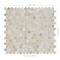 Msi Athena Gold SAMPLE Pennyround Honed Marble Mosaic Tile ZOR-MD-0390-SAM - alternate 8