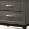 Homeroots 25" Gray Two Drawers Nightstand 318744 - alternate 5