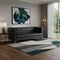 Homeroots 85" Black Faux Leather Manufactured Wood Sofa 543960 - alternate 10