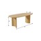 Homeroots 79" Natural Solid Wood Double Pedestal Base Oval Dining Table 721111 - alternate 5