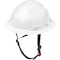 Ironwear Type 2 Class C Vented Full Brim Safety Helmet w/ Chin Strap, White 3969-W - alternate 6