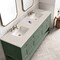 James Martin Vanities Breckenridge 72" Dbl Vanity, Smokey Celadon, w/3 CM Siberian Silestone Top w/FreePower WirelessCharge 330-V72-SC-FSFR - alternate 9