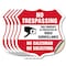 Signmission No Trespassing Sign This Property Is Pro, 6 inch X 6 inch, Vinyl Decal, 5PK SHI-D-5PACK-6-425 - alternate 1