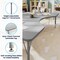 Flash Furniture Wren 72 in x 48 in Kidney Adjustable Height Activity Table, Thermal Laminate Top, Short Legs, Gray XU-A4872-KIDNY-GRY-T-P-GG - alternate 9