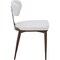 Leisuremod Dilenny Faux Leather Dining Chair - Modern Padded Side Chair with Steel Legs DC49CR - alternate 9