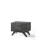 Homeroots 18" Solid Wood and Wood Two Drawer Nightstand 473010 - alternate 8