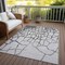 Homeroots 9' X 12' Gray And Charcoal Abstract Washable Indoor Outdoor Area Rug 601132 - alternate 8