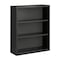 Hirsh Hirsh 3 Shelf Metal Bookcase, 42in. Height, Charcoal 22455 - alternate 1