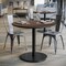 Flash Furniture 36" Round Tabletop, Seamless Surface Technology, Dark Brown with 24" Black Round Table Height Base ST-RD36-WBR-TR24-GG - alternate 8