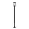 Z-Lite Hartwell 4-Light Outdoor Post Mounted Fixture, 10 in W x 115.25 H, Sand Black 5019PHBS-536P-BK - alternate 1