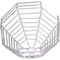 Safety Technology International Smoke Detector Guard, Steel, Surface Mount, 8 1/4 in W x 8 1/4 in H x 6 in D, White STI-9610 - alternate 1