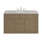 James Martin Vanities Chicago 48'' S Vanity, Walnut Whisper, w/ Jasmine Pearl Silestone Top w/FreePower Wireless Charger 503-V48-WLW-FEJP - alternate 7