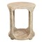 Homeroots 24" Natural Distressed Solid Wood Round Frame End Table With Shelf 605349 - alternate 7