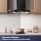 Wrightmaster 30 in. 450 CFM Convertible Wall Mounted Range Hood in Black with 3-Speed Exhaust Fan, Auto Shut Off ZR-75502 - alternate 7