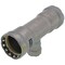 Viega MegaPressG tee P1 1.5 P2 1.5 P3 0.75 carbon steel zinc-nickel coating 25366 - alternate 2