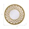 Homeroots 32" Gold Round Accent Mirror 632800 - alternate 3