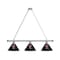 Holland Bar Stool Co Texas Tech 3 Shade Billiard Light, Chrome Fixture BL3CHTXTech - alternate 1