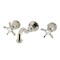 Kingston Brass Double-Handle Wall Mount Bathroom Faucet, Polished Nickel KS3126NX - alternate 1