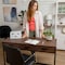 Martha Stewart 19.75 in. D X 47.25 in. W X Engineered Wood, Steel, Walnut Top/Oil Rubbed Bronze Frame ZG-ZP-028-BR-BK-MS - alternate 7