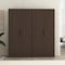 Manhattan Comfort Rivington 38in Bookcase Cabinet in Walnut - Set of 2 2-BC004-BR - alternate 1