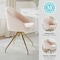 Martha Stewart Sora Upholstered Stationary Office Chair in Conch Shell/Polished Brass CH-222119-PK-GLD-MS - alternate 8