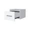 Homeroots 10" White Wood One Drawer Floating Nightstand 546176 - alternate 9