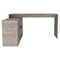 Homeroots 60" Light Gray Wood L Shape Writing Desk 535155 - alternate 5