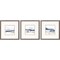 Homeroots Set Of Three Shoreline Blues I Framed Art Silver Picture Frame Print Wall Art, 3PK 416423 - alternate 1