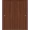 Sartodoors Sliding Closet Bypass Doors 84 x 80 inches, BASIC 3001 Walnut Franko, Rails Hardware Set, Wood So BASIC3001DBD-GOFR-84 - alternate 1
